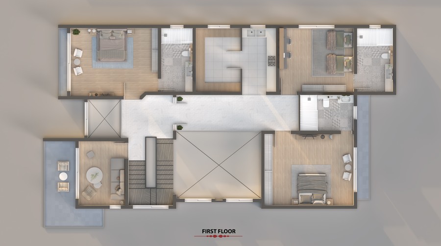 Residential First Floor Colored