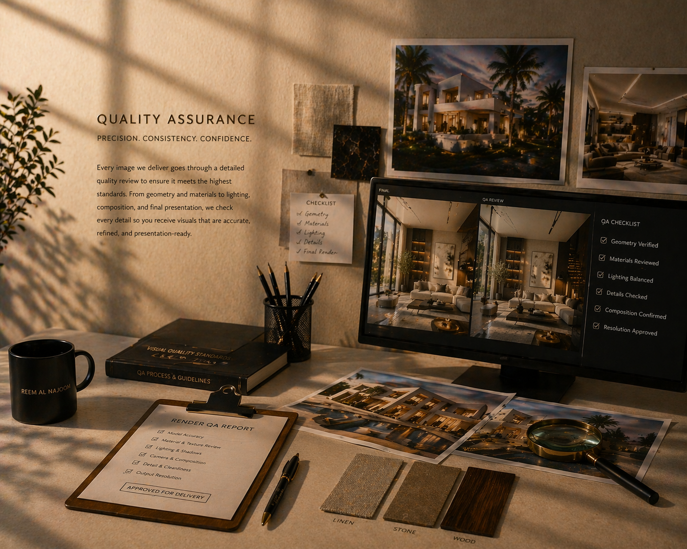 Reem Al Najoom quality assurance review process